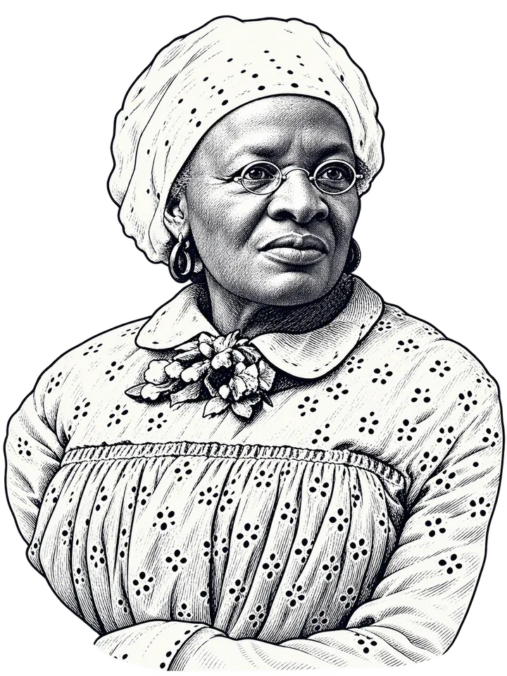 Illustrated portrait representing Mary Meachum